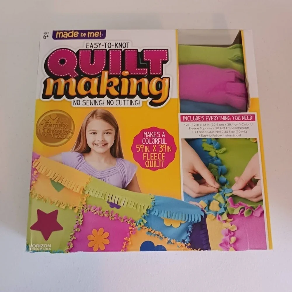 Easy To Knot Quilt Making Kit, Ages‎ 6+, New In Box